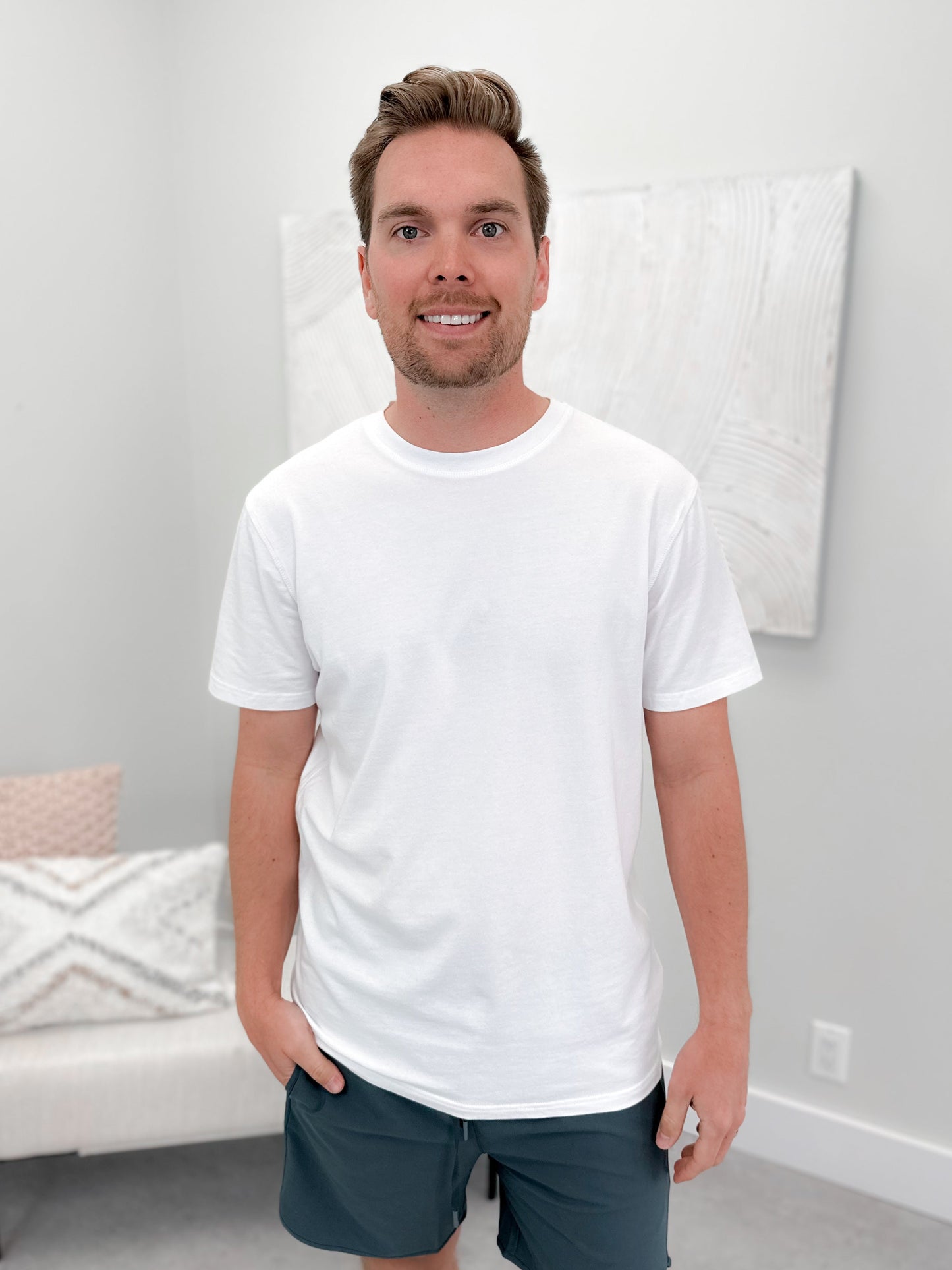 Captain Mens Tee in White