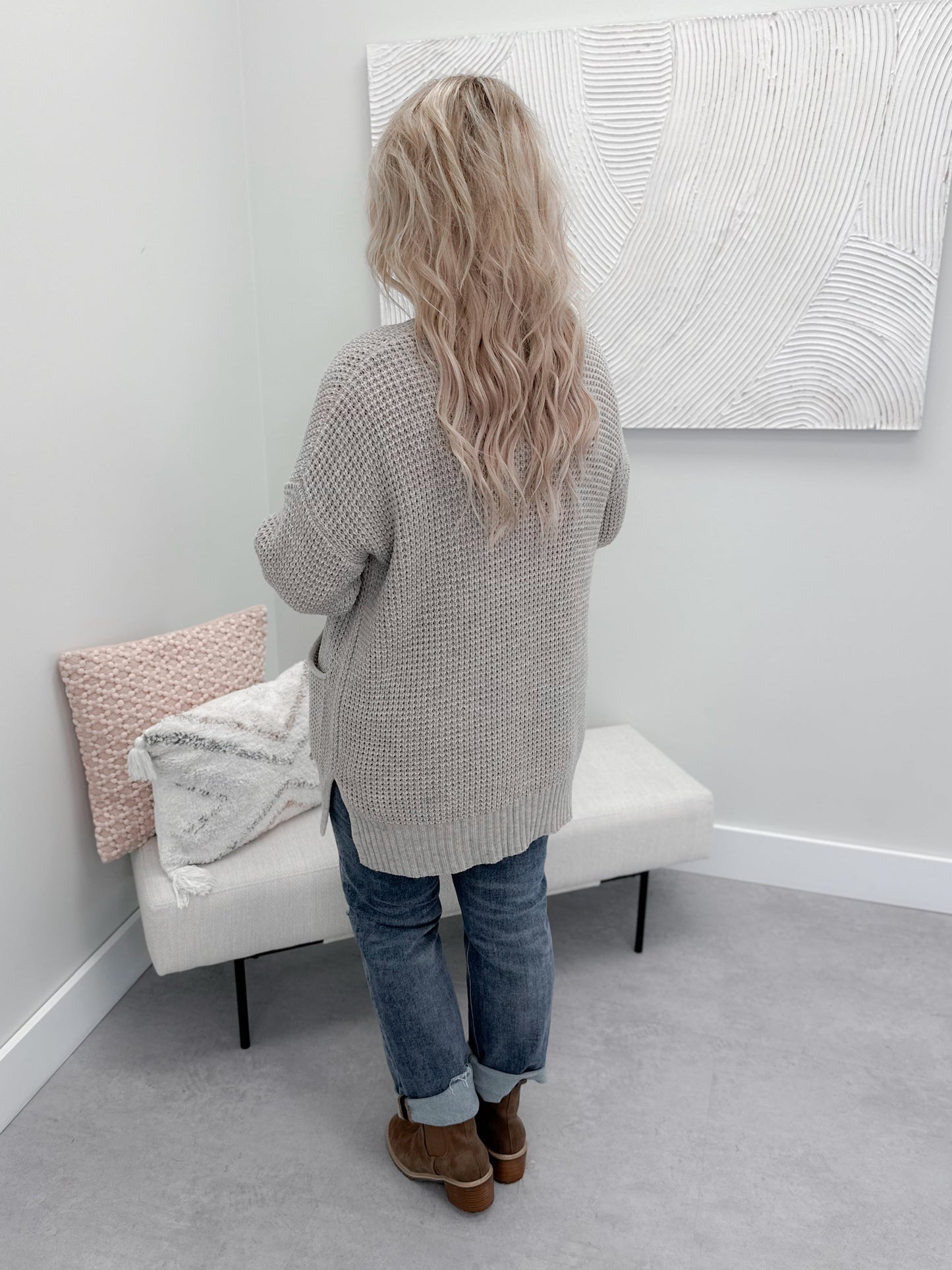 Cabin Cozy Cardigan in Light Mocha
