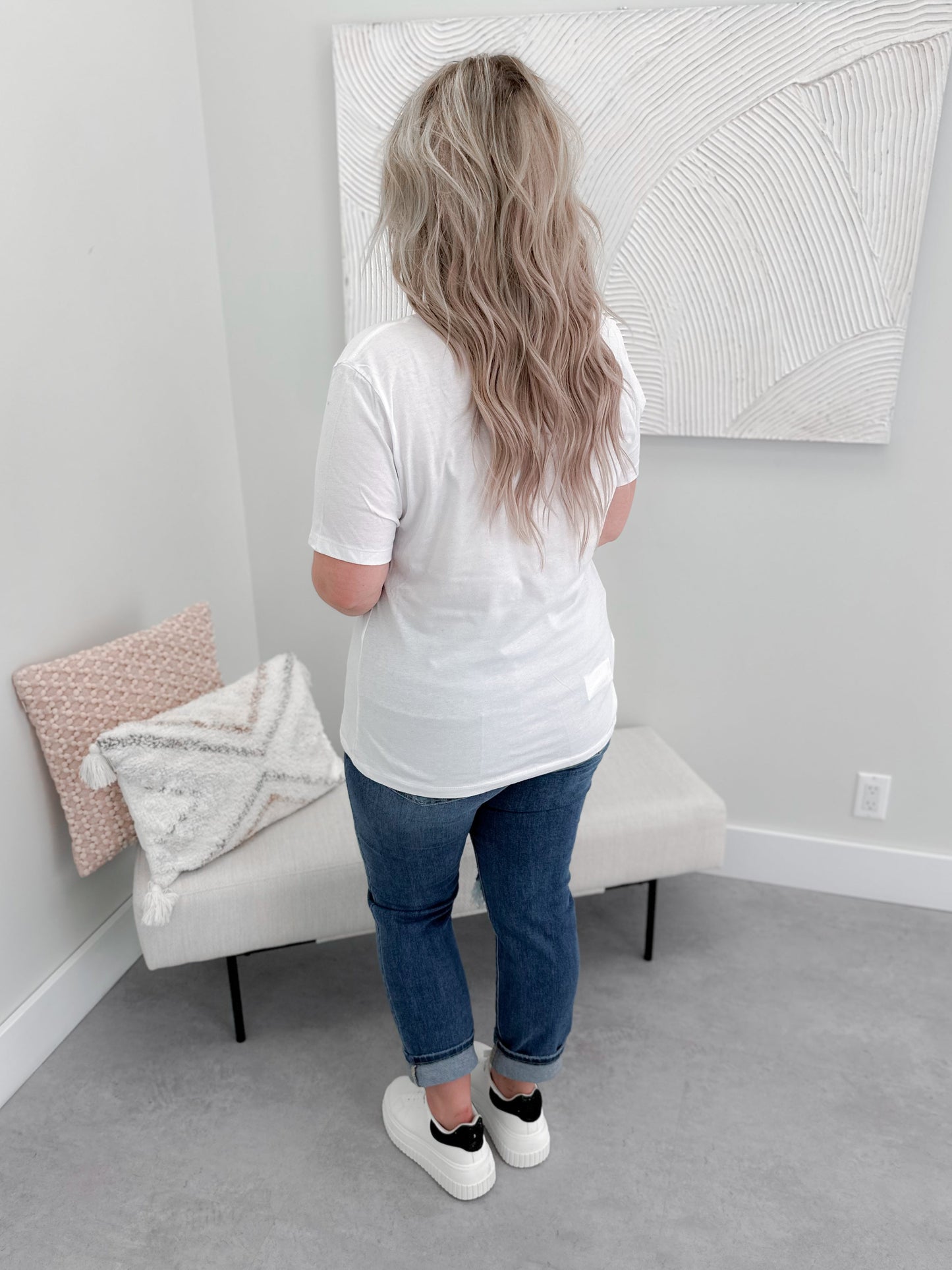 XOXO Tee in White by Ash + Antler