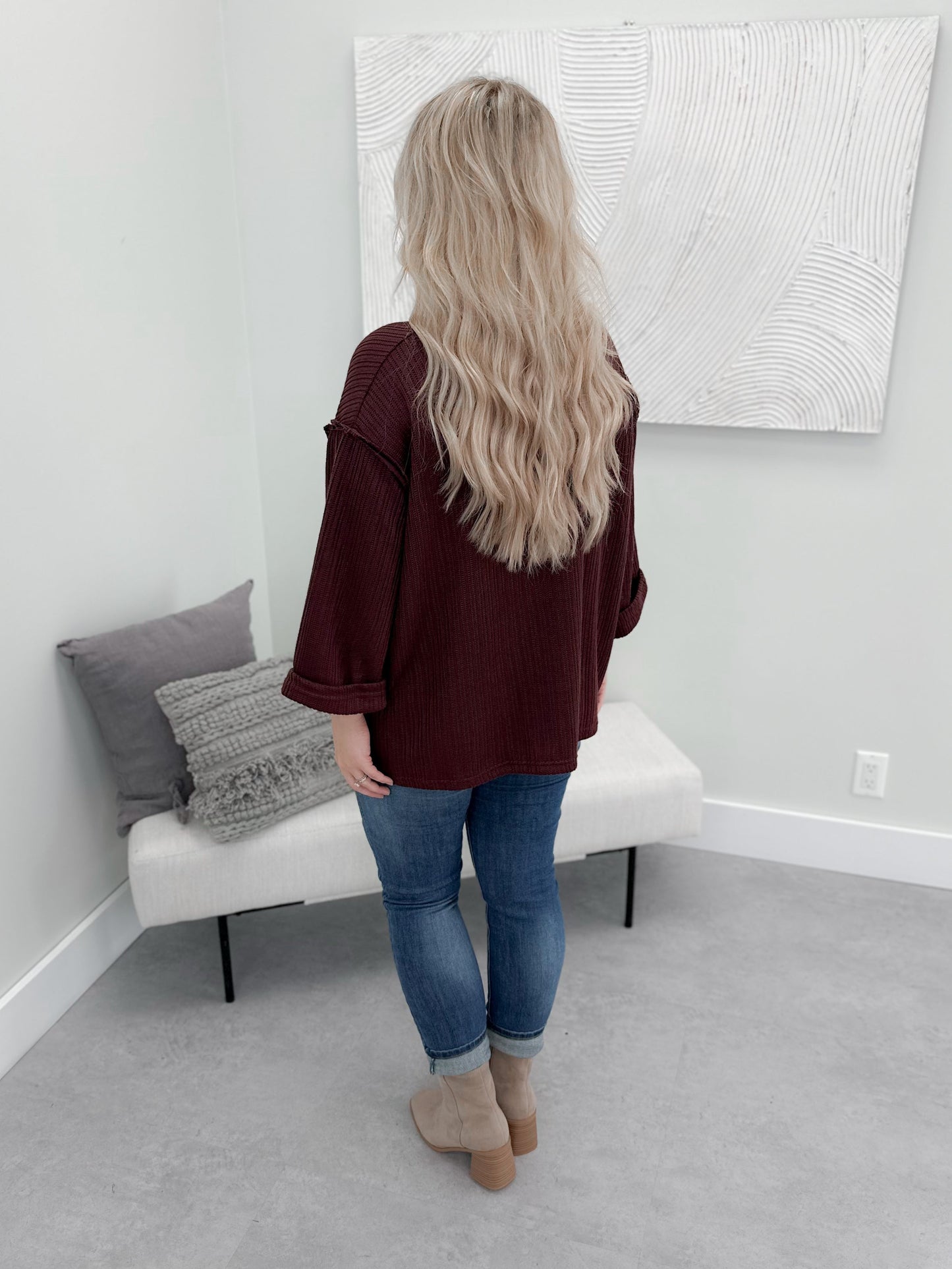 Calista Sweater in Plum