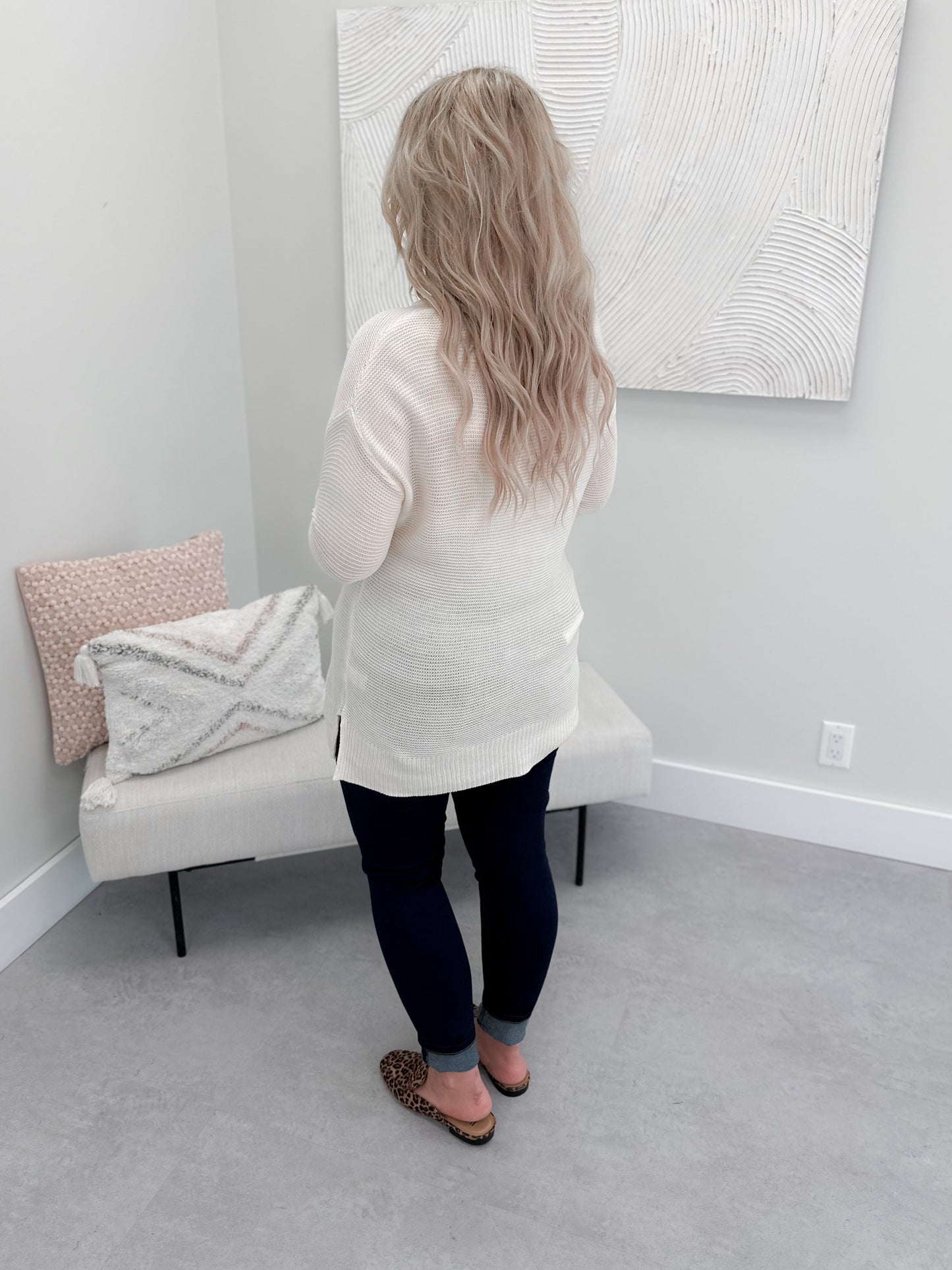 Carly Sweater in Cream
