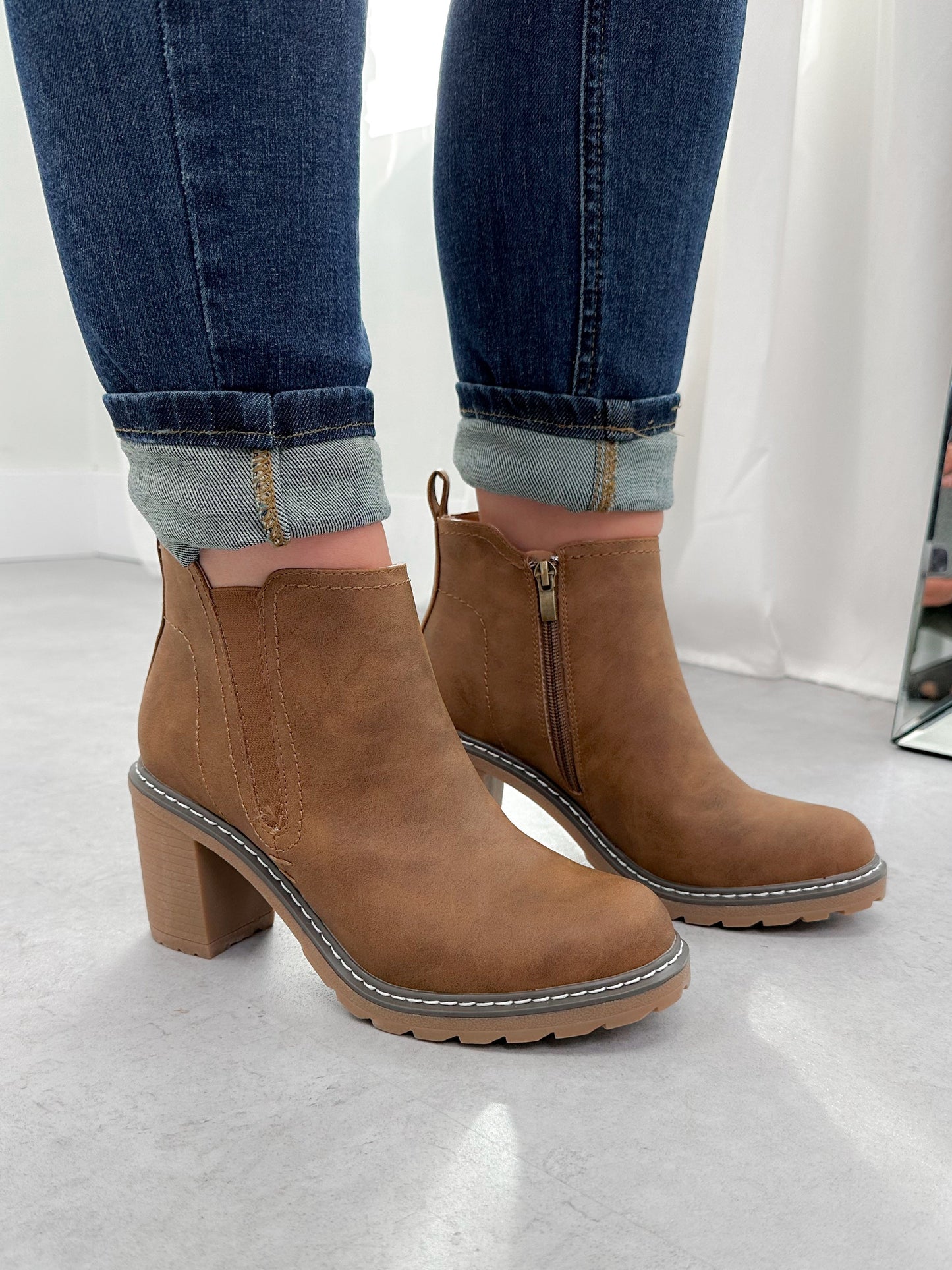 Bite Me Boot in Dark Cognac by Corkys