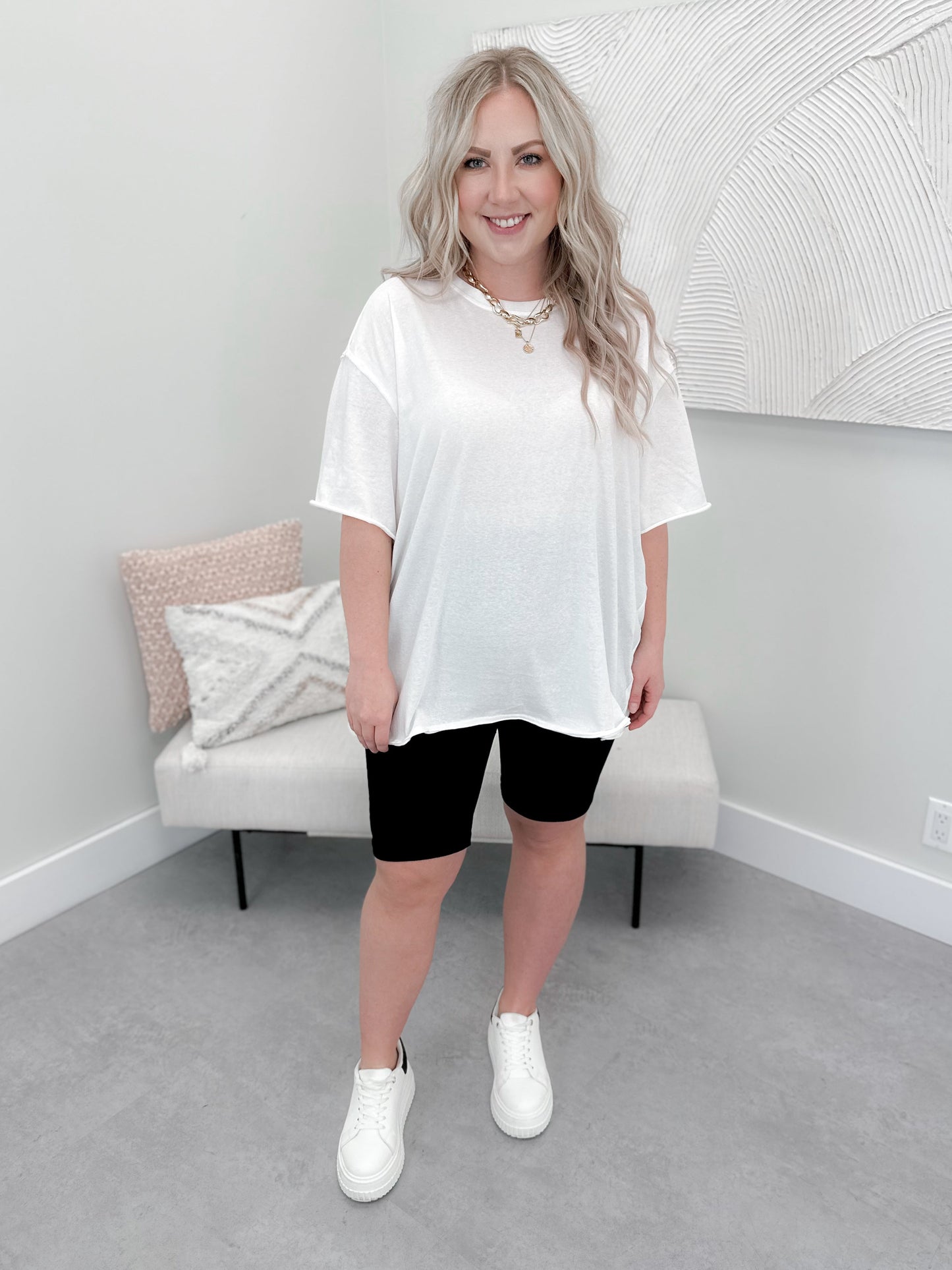 Blaire Tee in Coconut by Pol