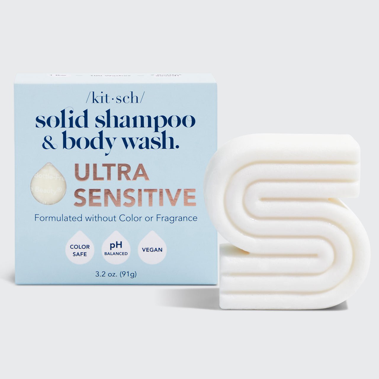 Ultra Sensitive Shampoo & Body Wash Bar by Kitsch