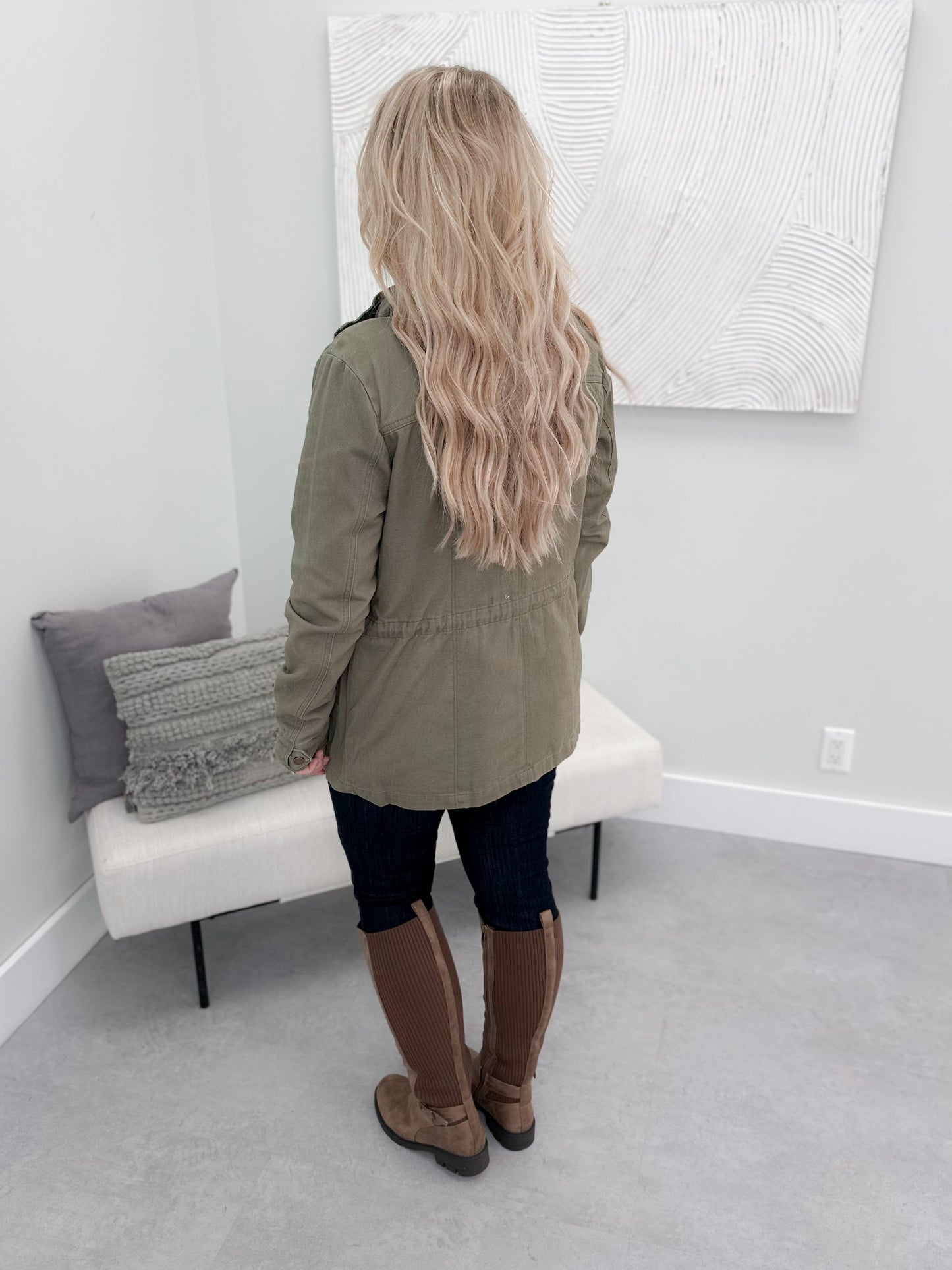 Bronwyn Cargo Jacket in Olive
