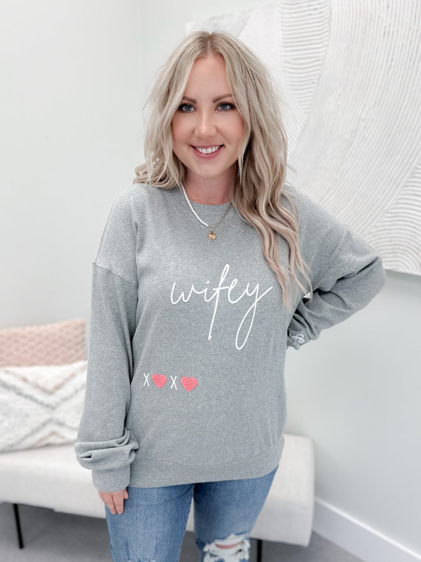 Wifey University Pullover by Ampersand Ave - L/O Size XS