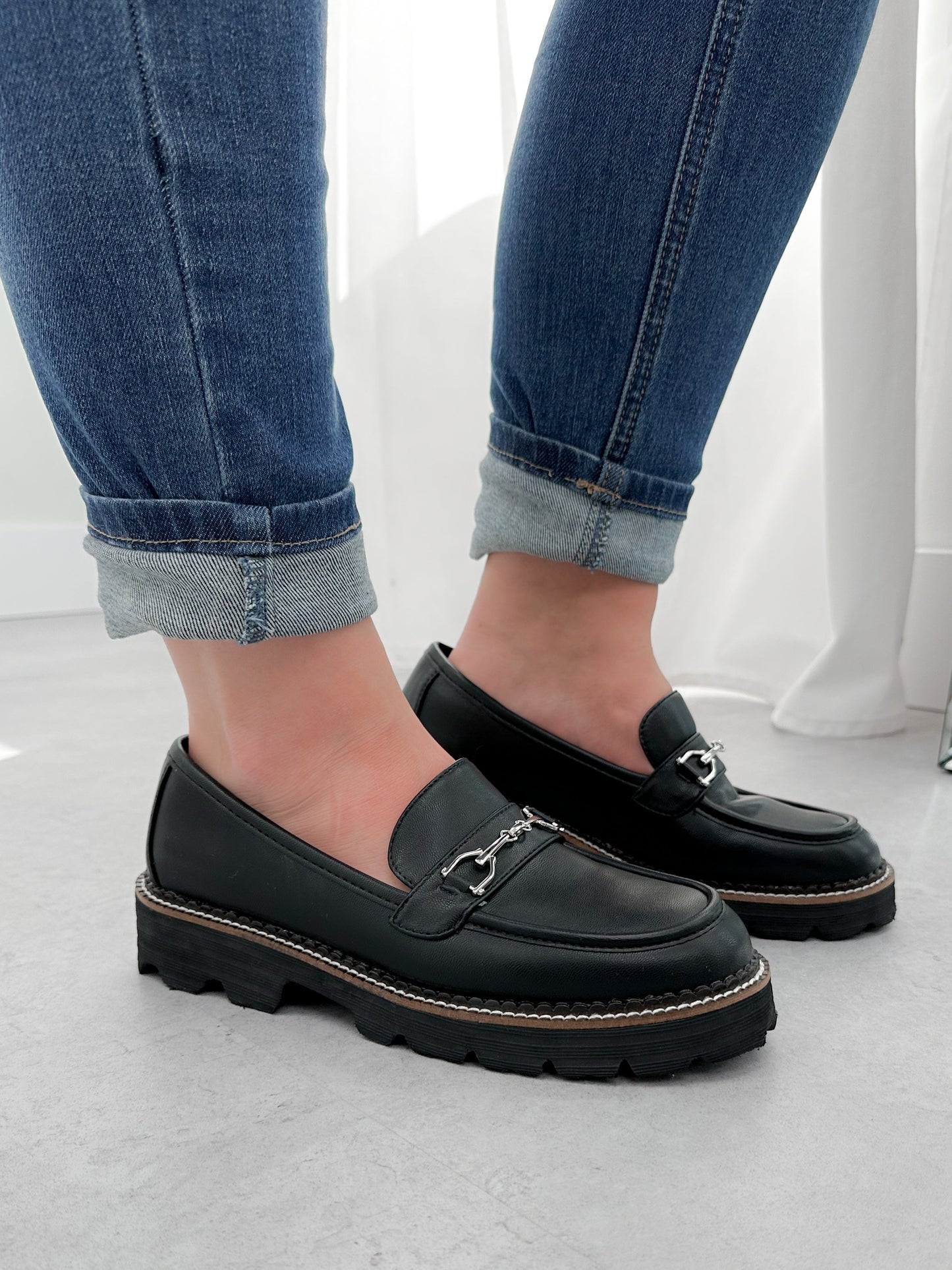 Brownie Points Loafers in Black by Corkys