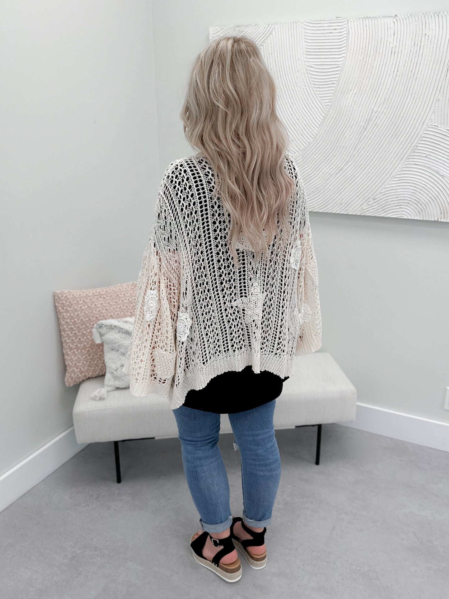 Camryn Crochet Applique Cardi by Pol