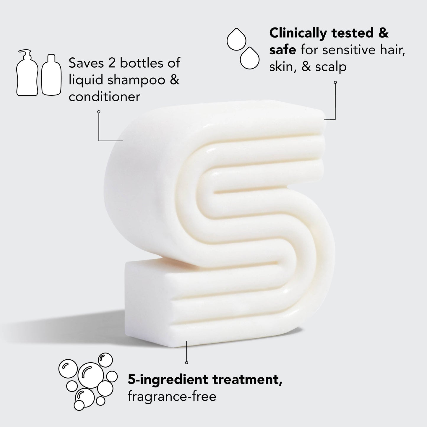 Ultra Sensitive Shampoo & Body Wash Bar by Kitsch