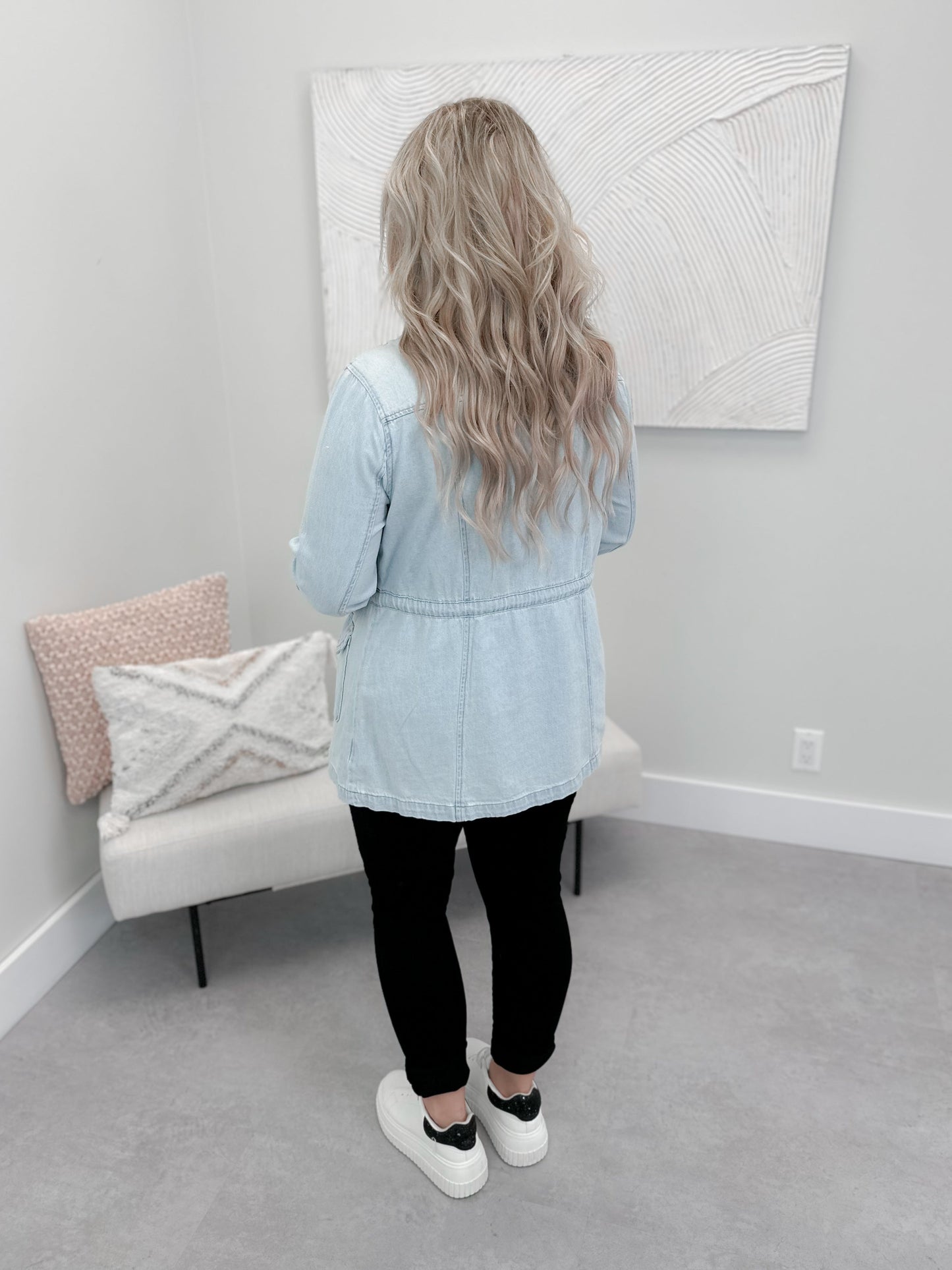 Arya Denim Jacket in Light Wash