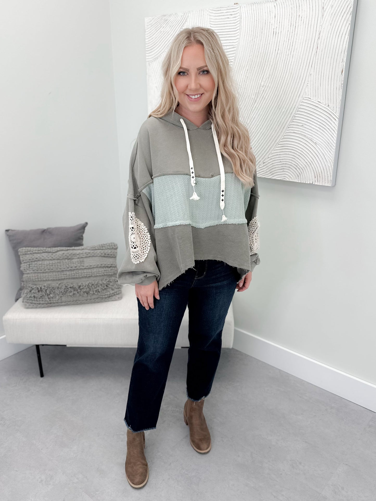 Charlie Hoodie in Matcha by Pol
