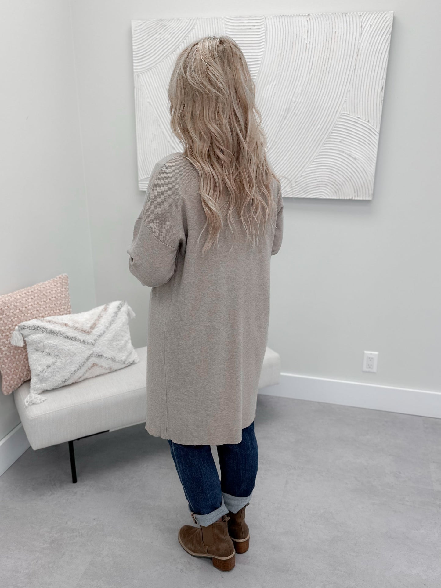 Taos Cardigan in Khaki