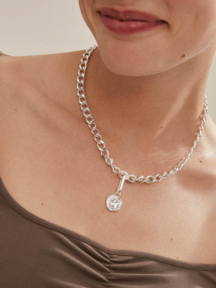 Charm Moon Pendant by Pilgrim
