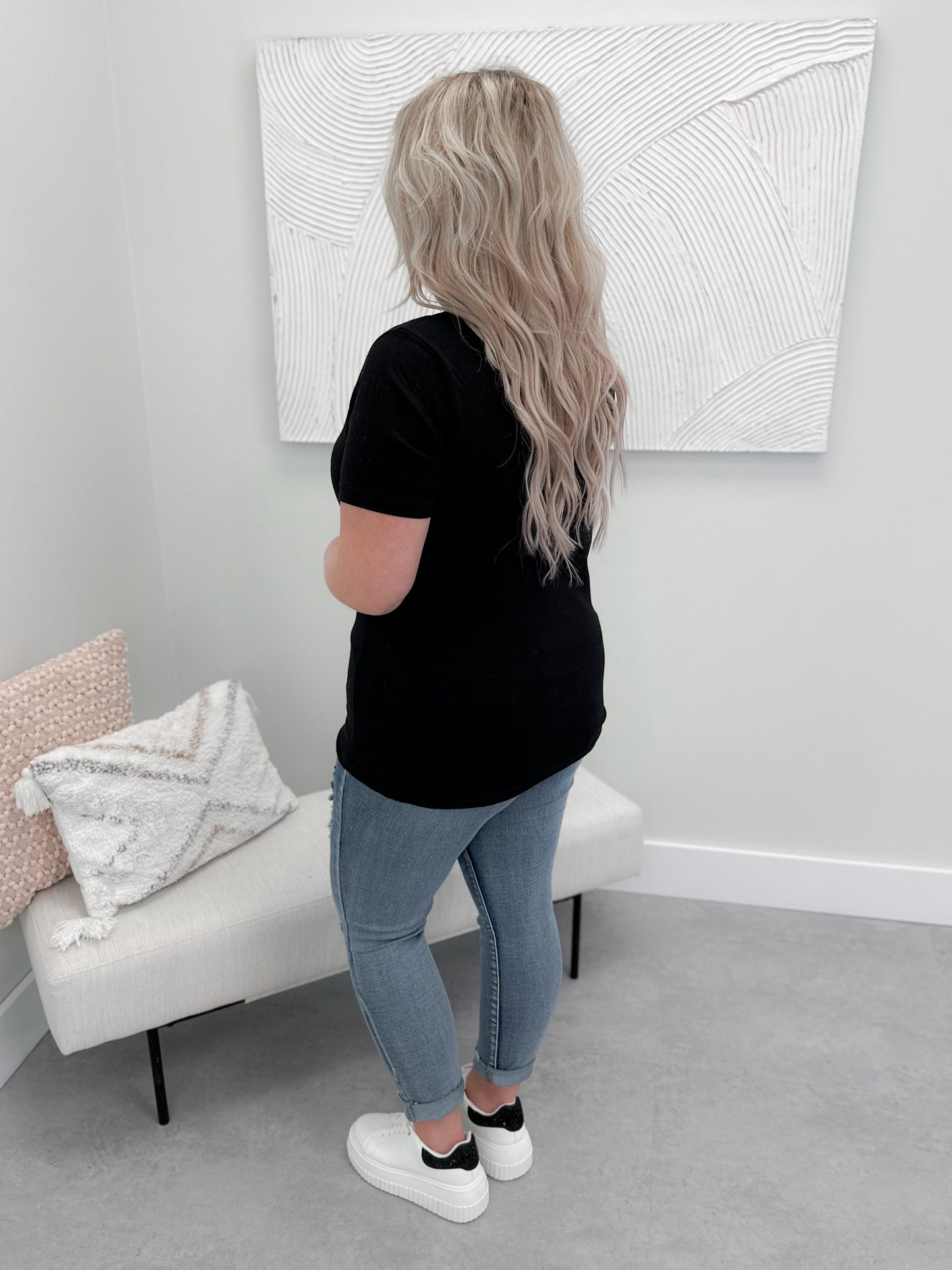 XOXO Tee in Black by Ash + Antler