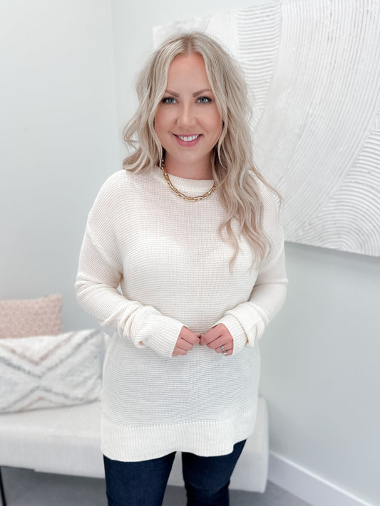 Carly Sweater in Cream