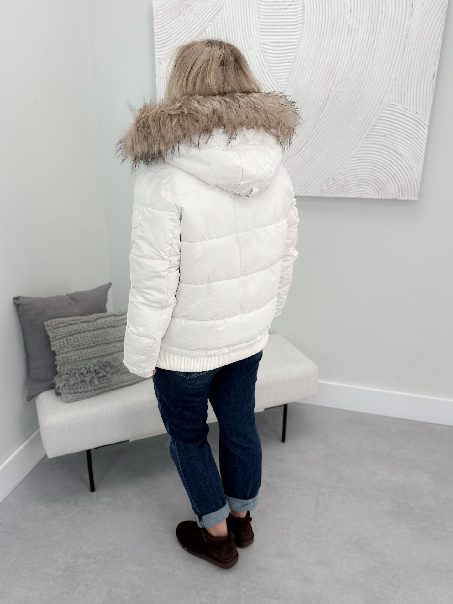 Fairbanks Bomber Jacket in Bone