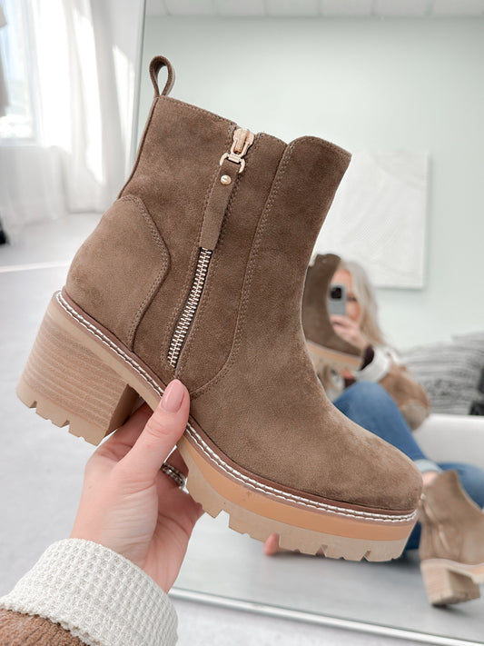 Up To No Good Boot Saddle Suede