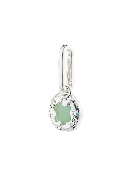 Charm Natural pendant in Green by Pilgrim