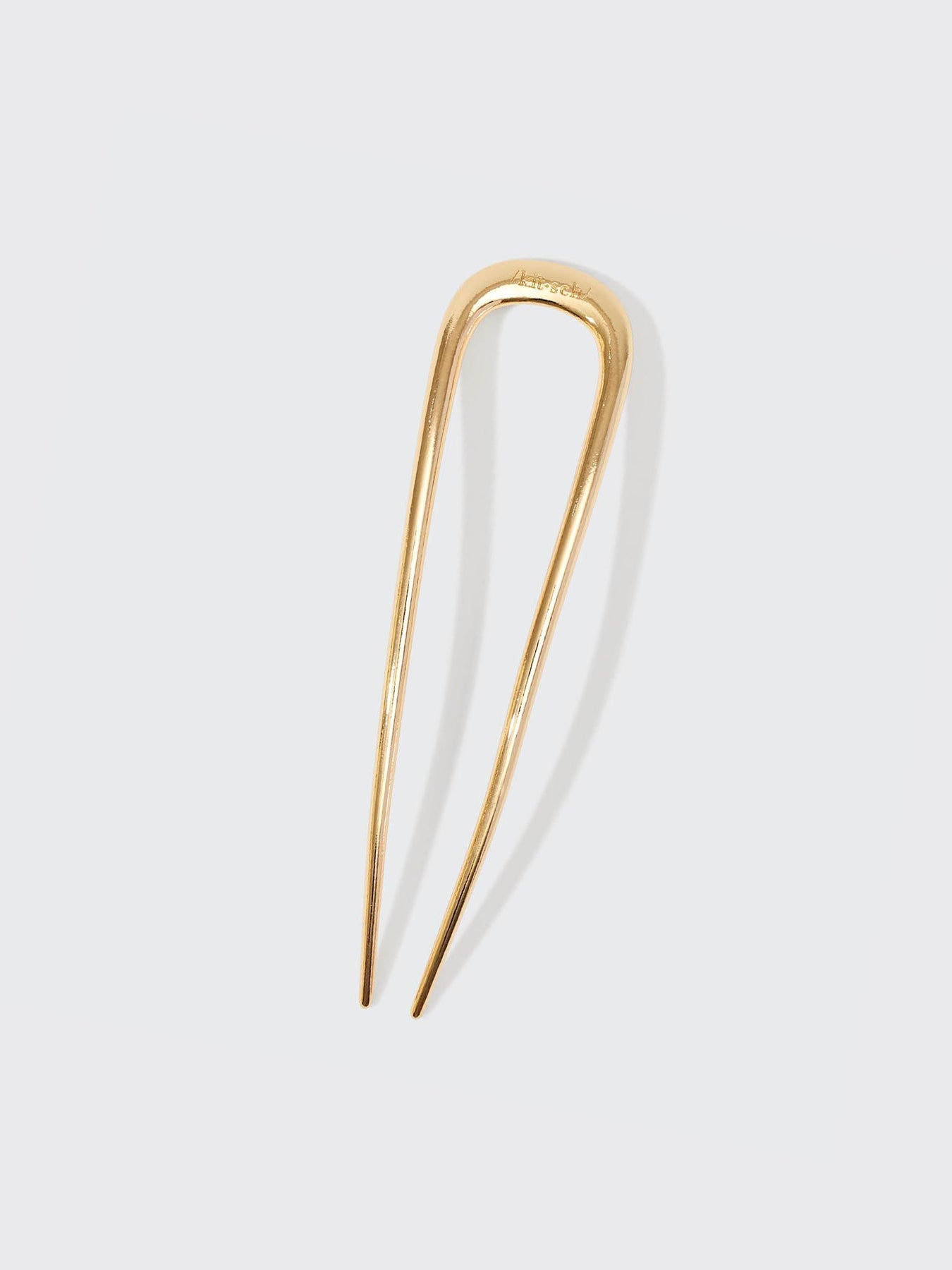 Metal French Gold Hair Pin by Kitsch