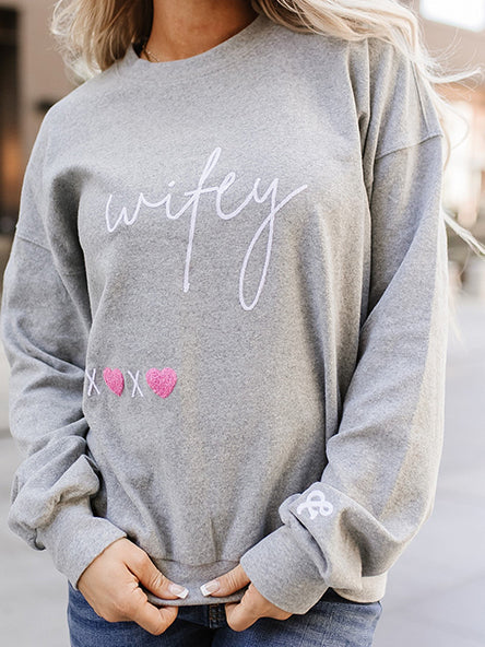 Wifey University Pullover by Ampersand Ave - L/O Size XS